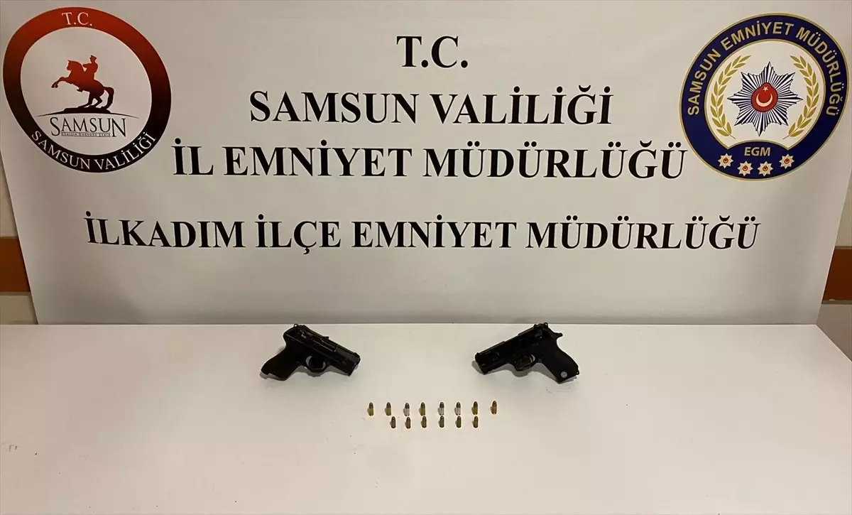 İlkadım’da Ruhsatsız Tabanca Ele Geçirildi