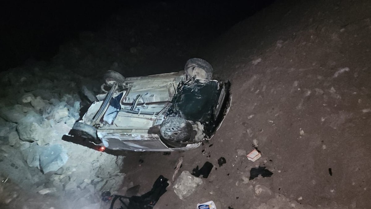 Tokat’ta feci kaza! Otomobil uçuruma yuvarlandı