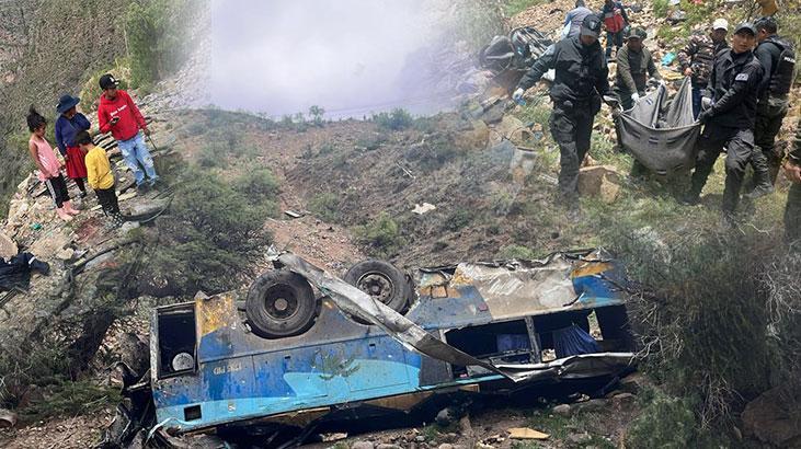 Bolivya’da katliam gibi kaza! Otobüs uçuruma yuvarlandı, 31 kişi öldü